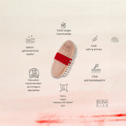 Naturawel® Doğal At Kılı Selülit Fırçası